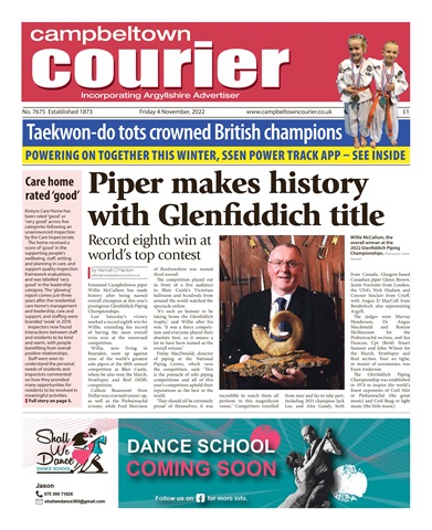 Campbeltown Courier issue 04/11/2022