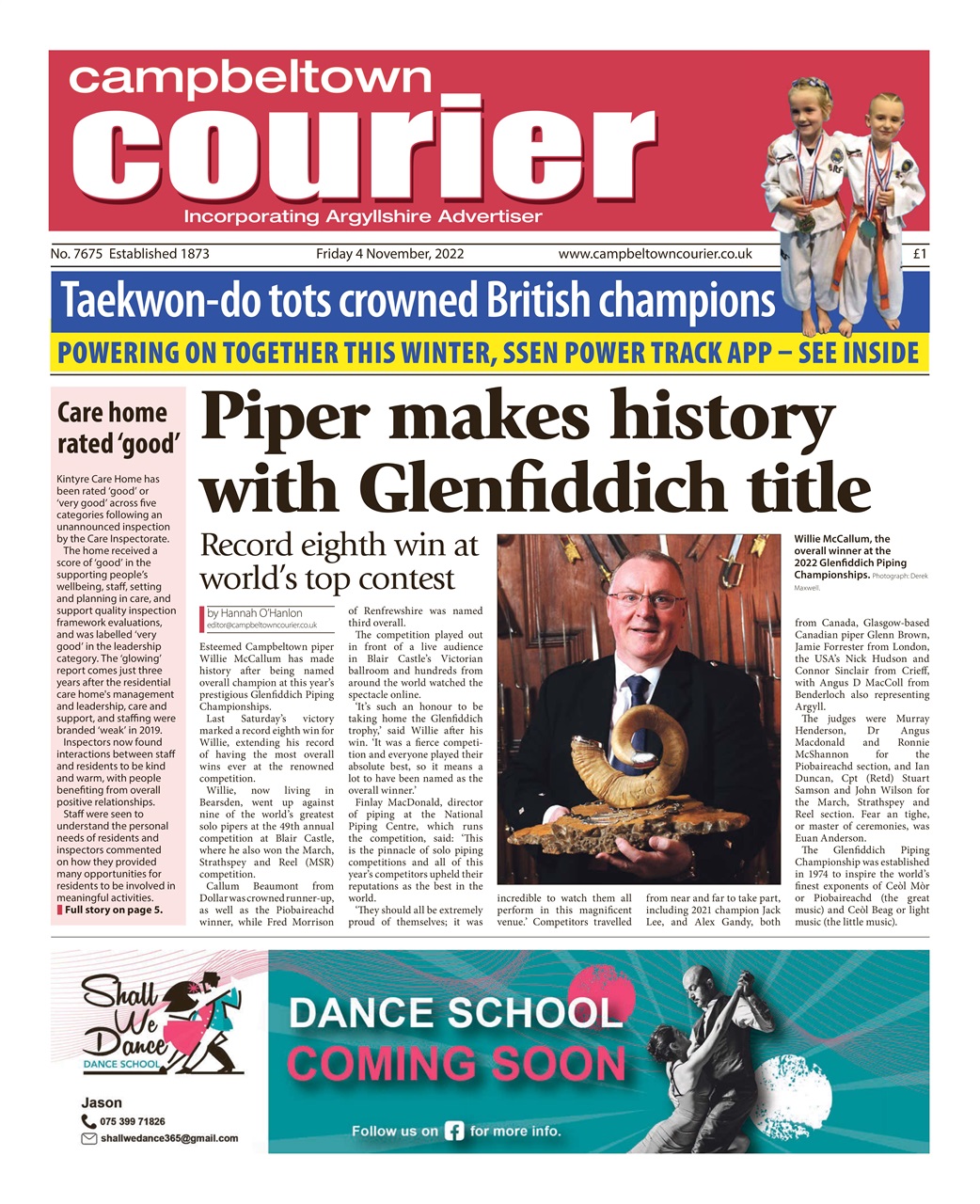 Campbeltown Courier Preview Pages