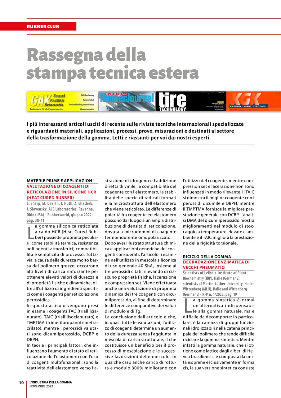 L’industria della Gomma Preview Pages