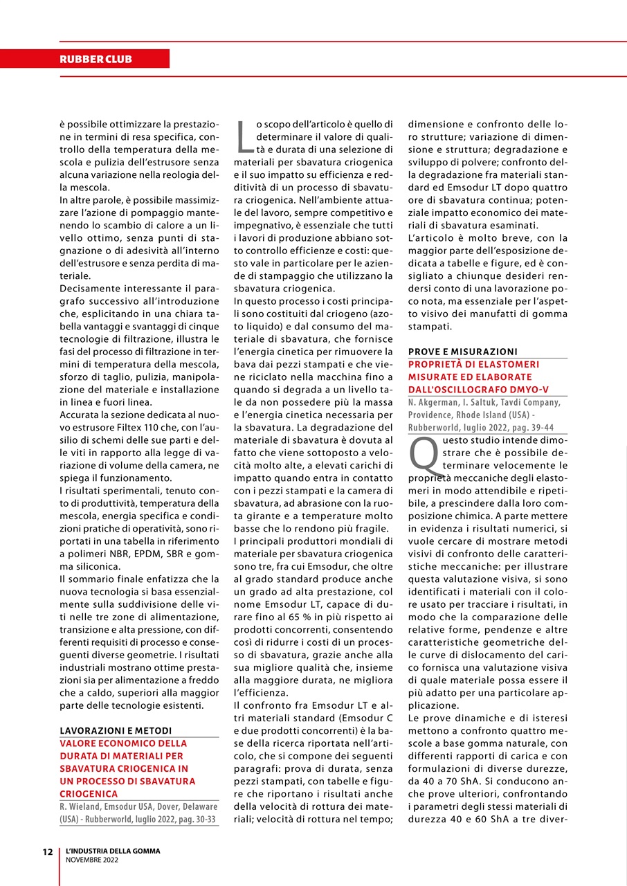 L’industria della Gomma Preview Pages