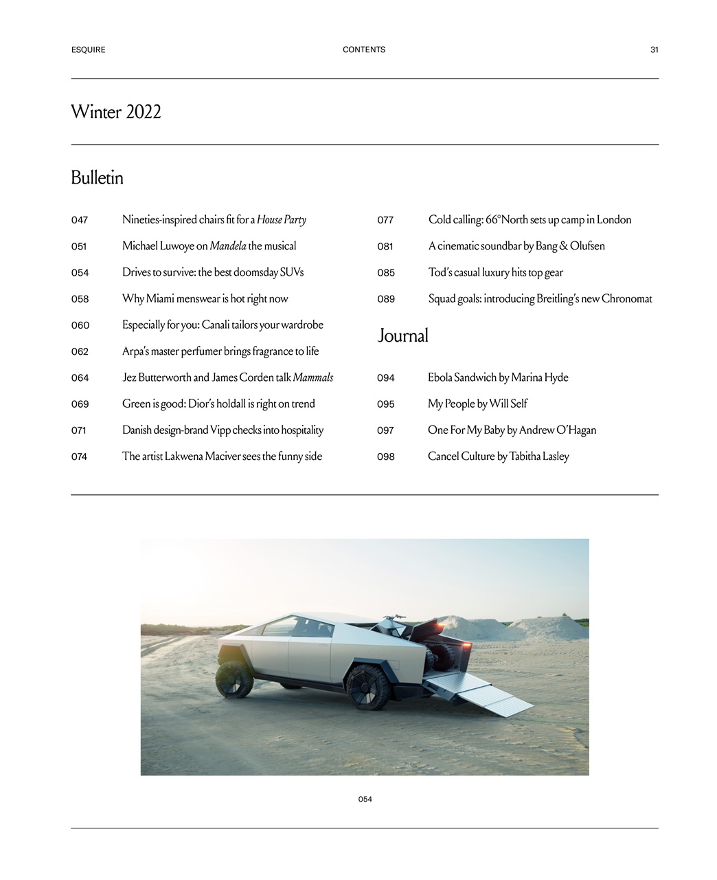 Esquire Preview Pages