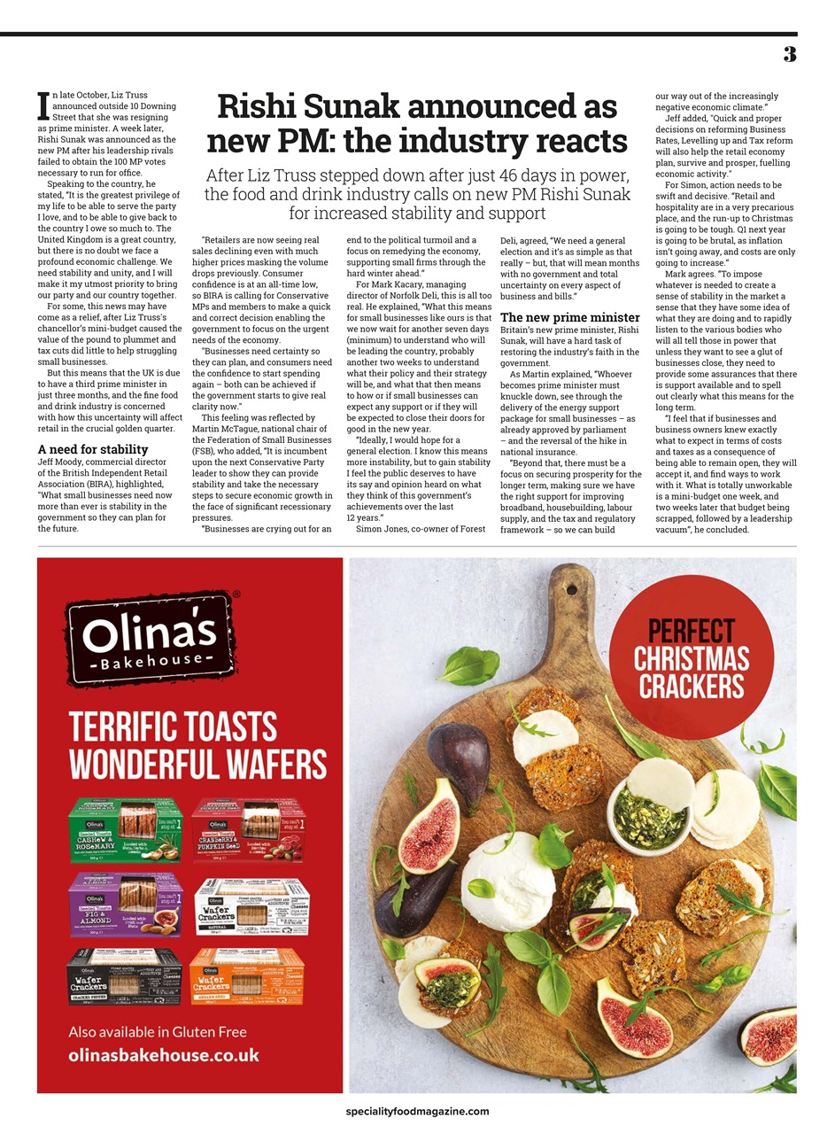 Speciality Food Preview Pages