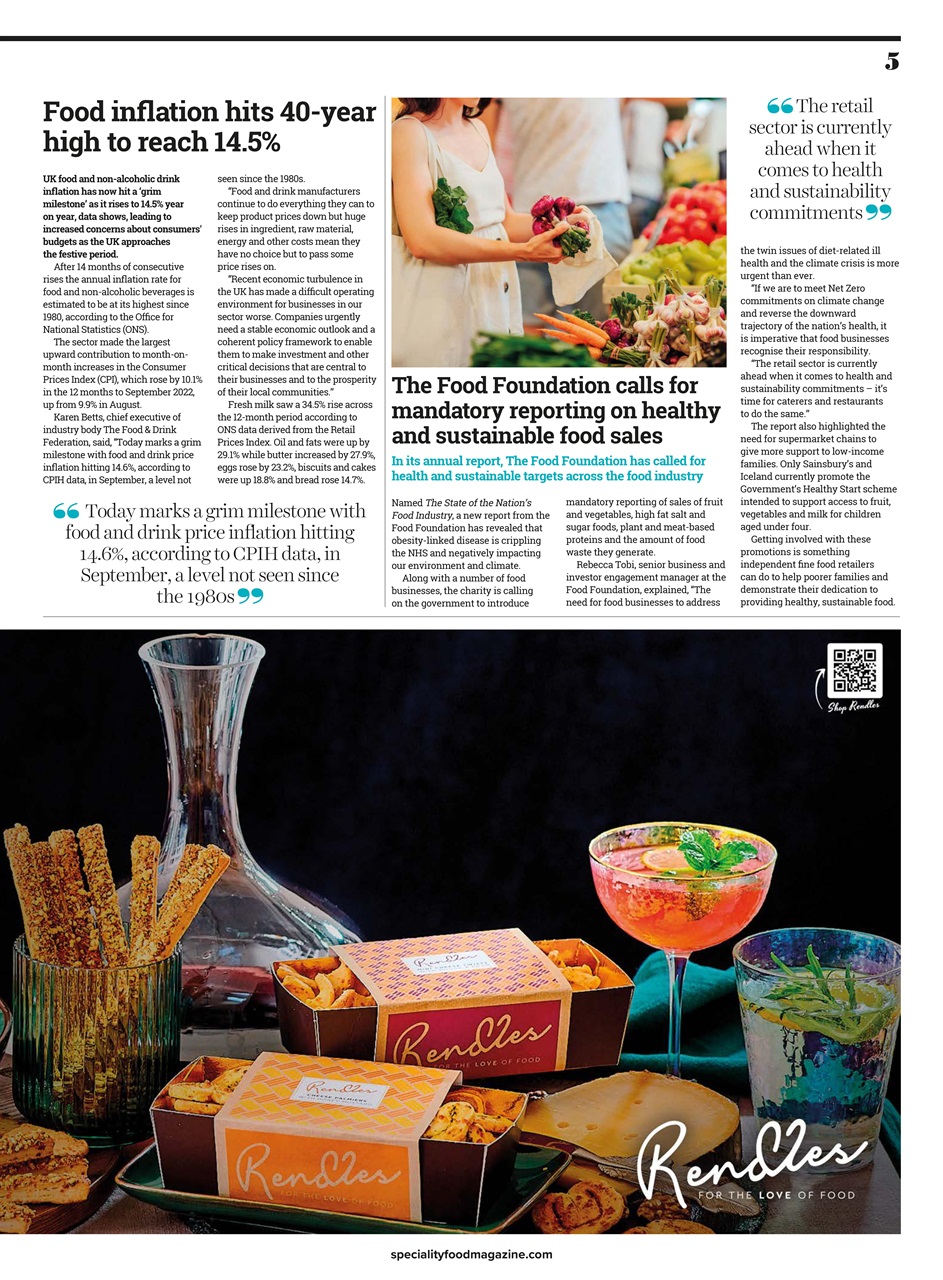 Speciality Food Preview Pages