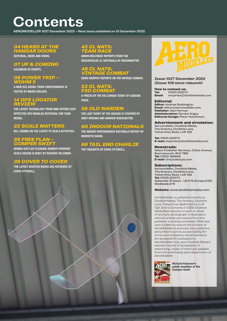 AeroModeller Preview Pages