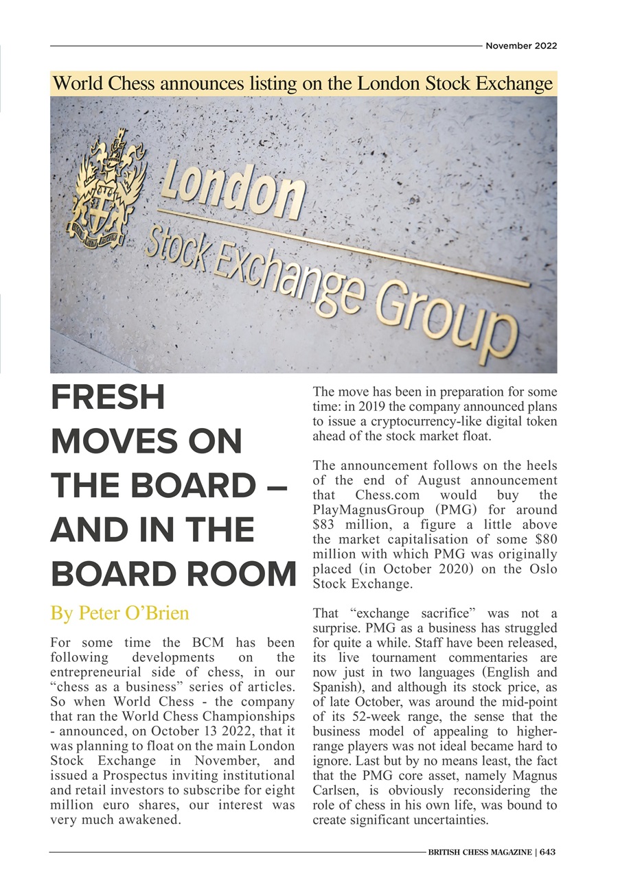 British Chess Magazine Preview Pages
