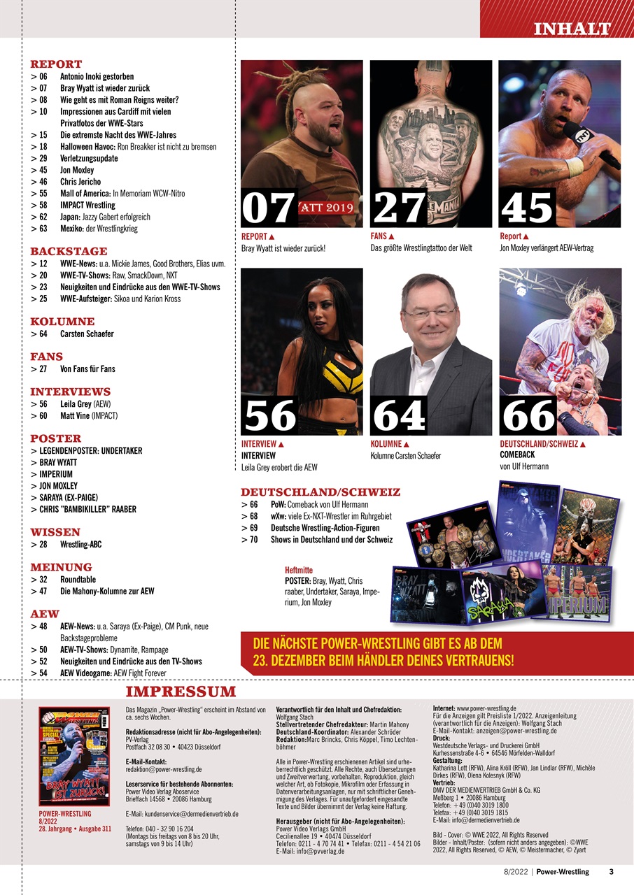 Power-Wrestling Preview Pages