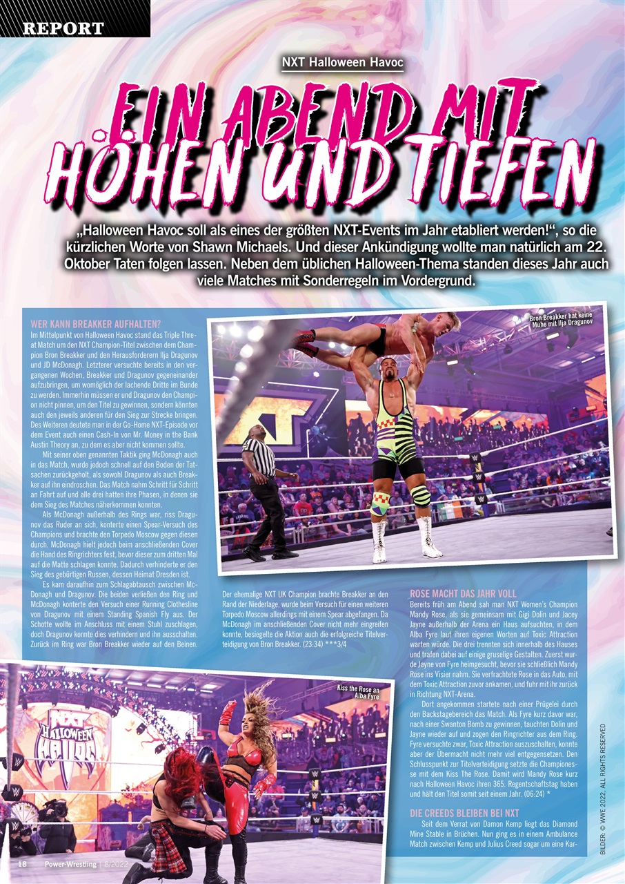 Power-Wrestling Preview Pages