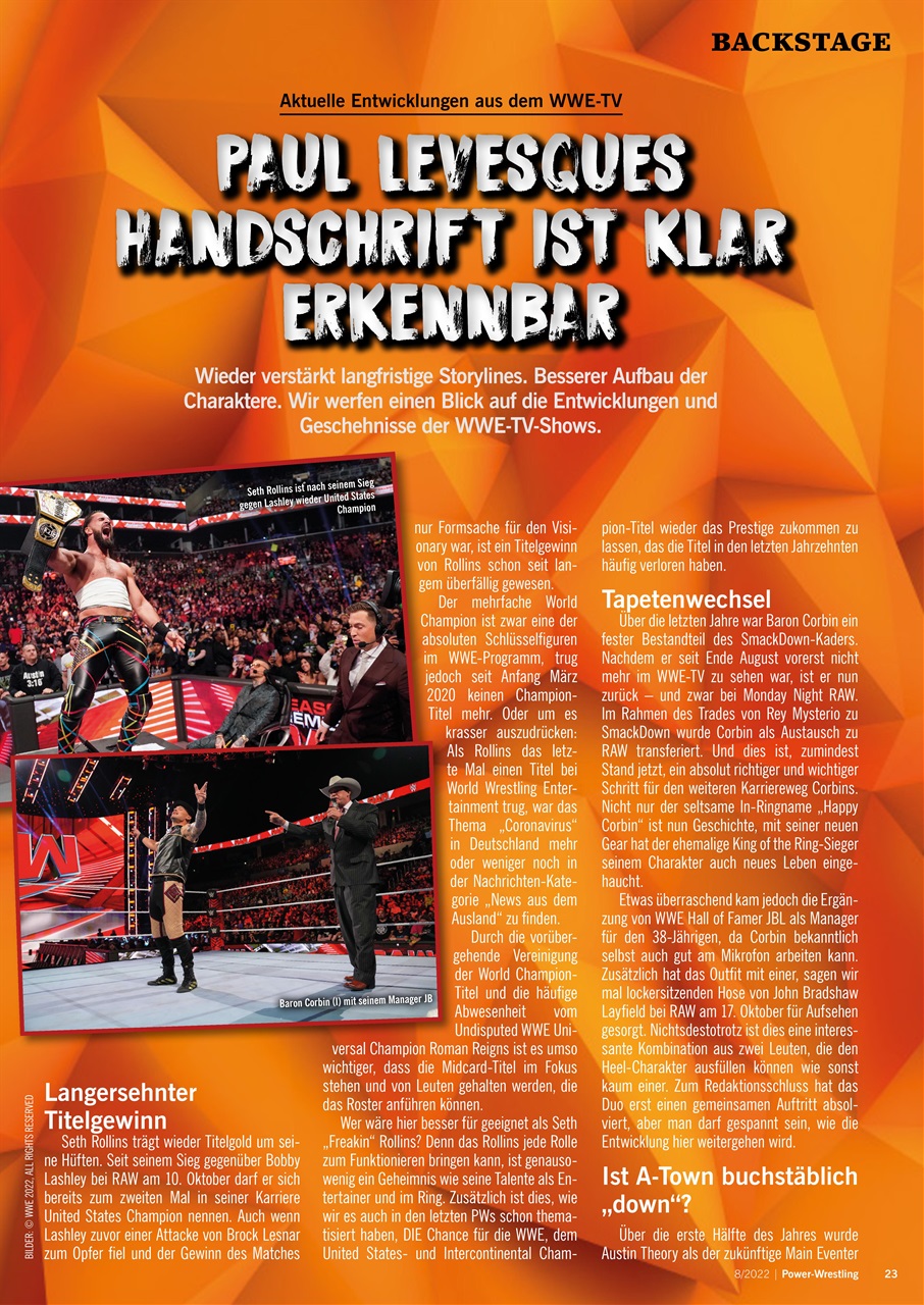 Power-Wrestling Preview Pages