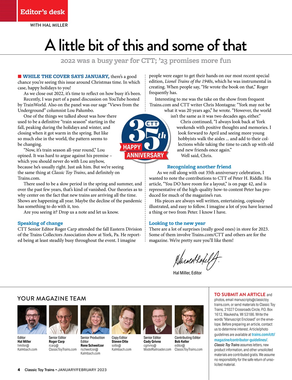 Classic Toy Trains Preview Pages