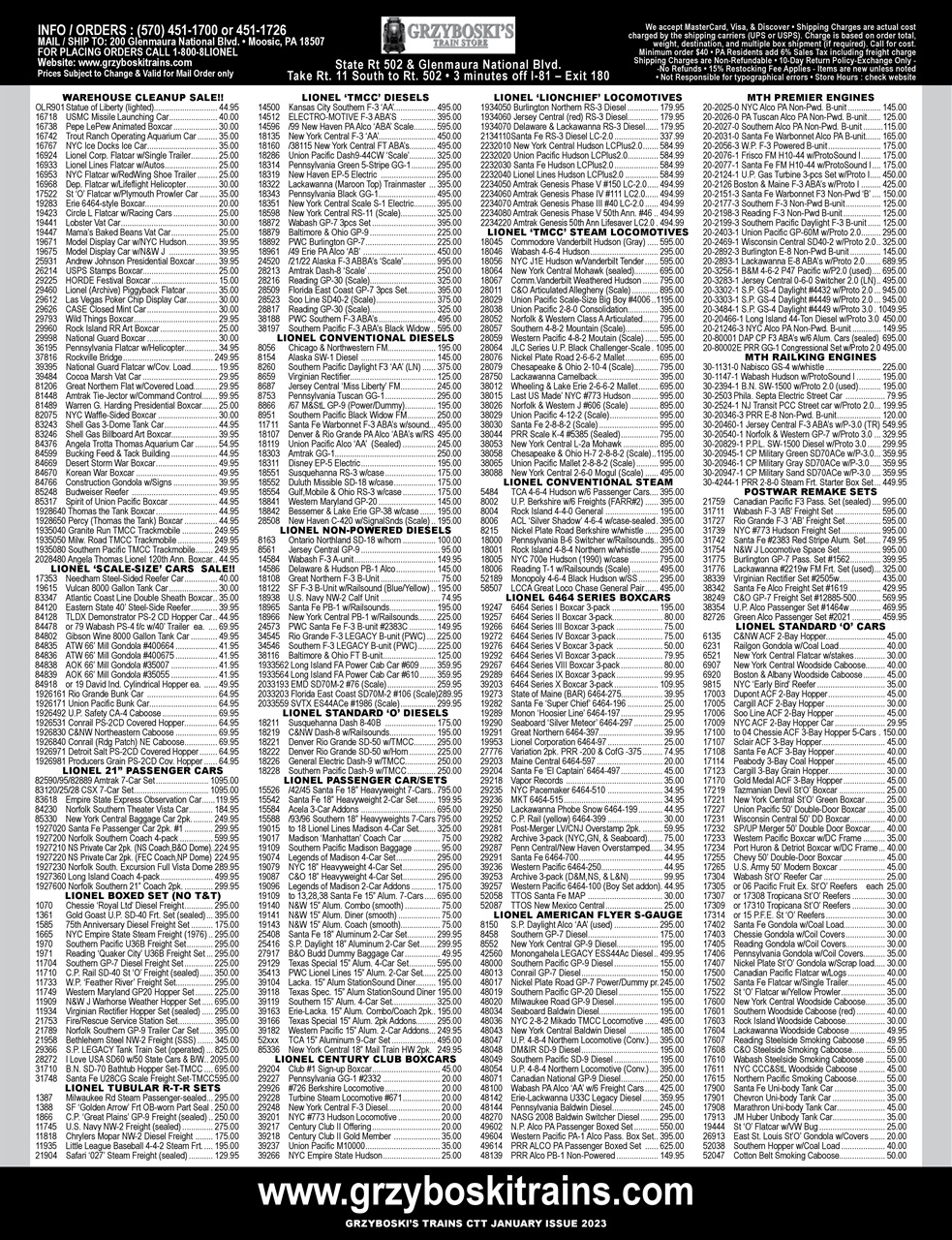 Classic Toy Trains Preview Pages