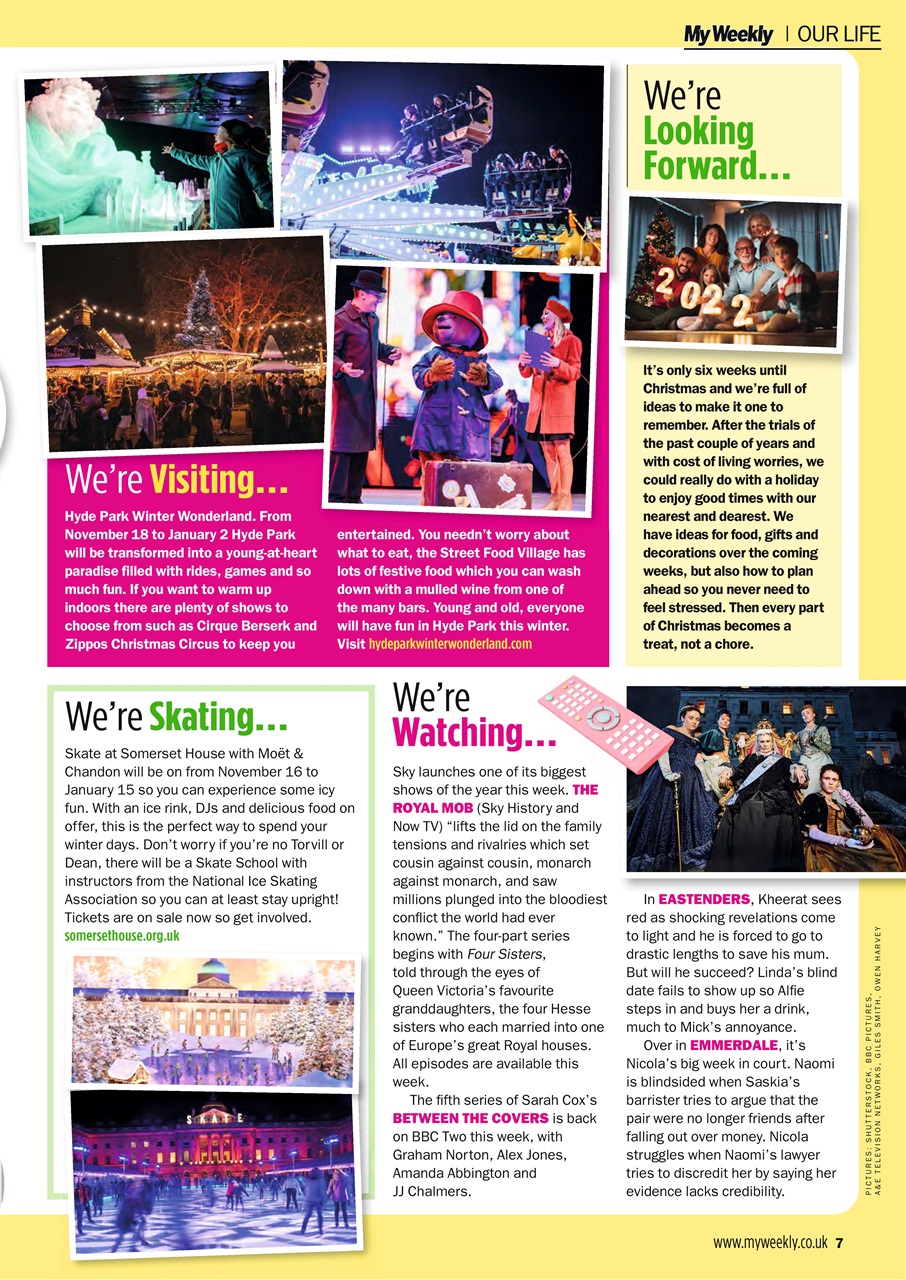 My Weekly Preview Pages