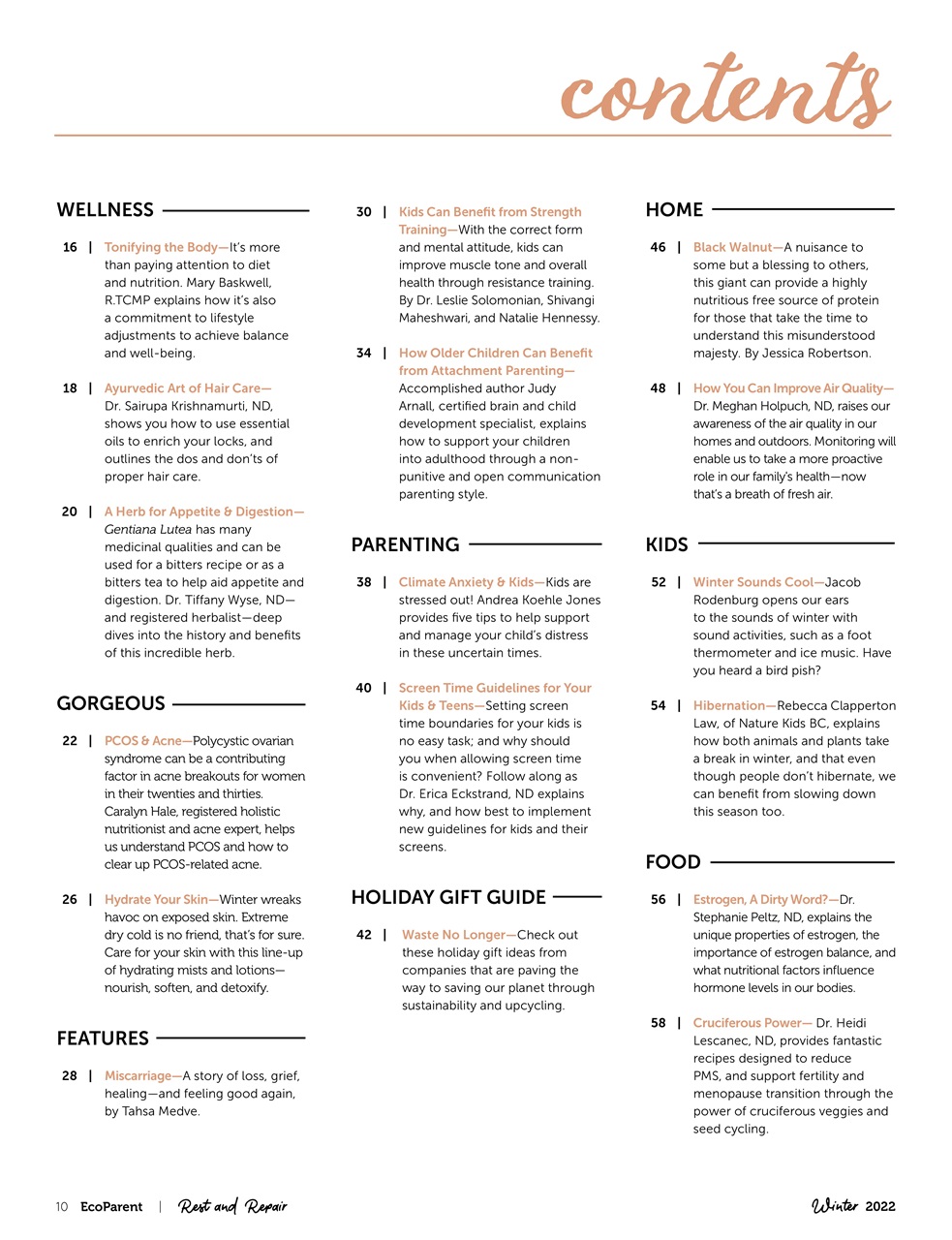 Ecoparent Magazine Preview Pages