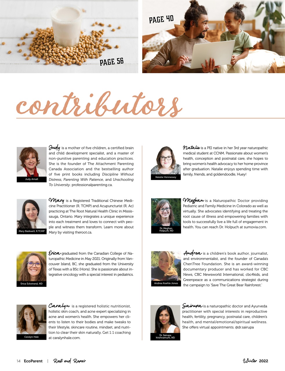 Ecoparent Magazine Preview Pages