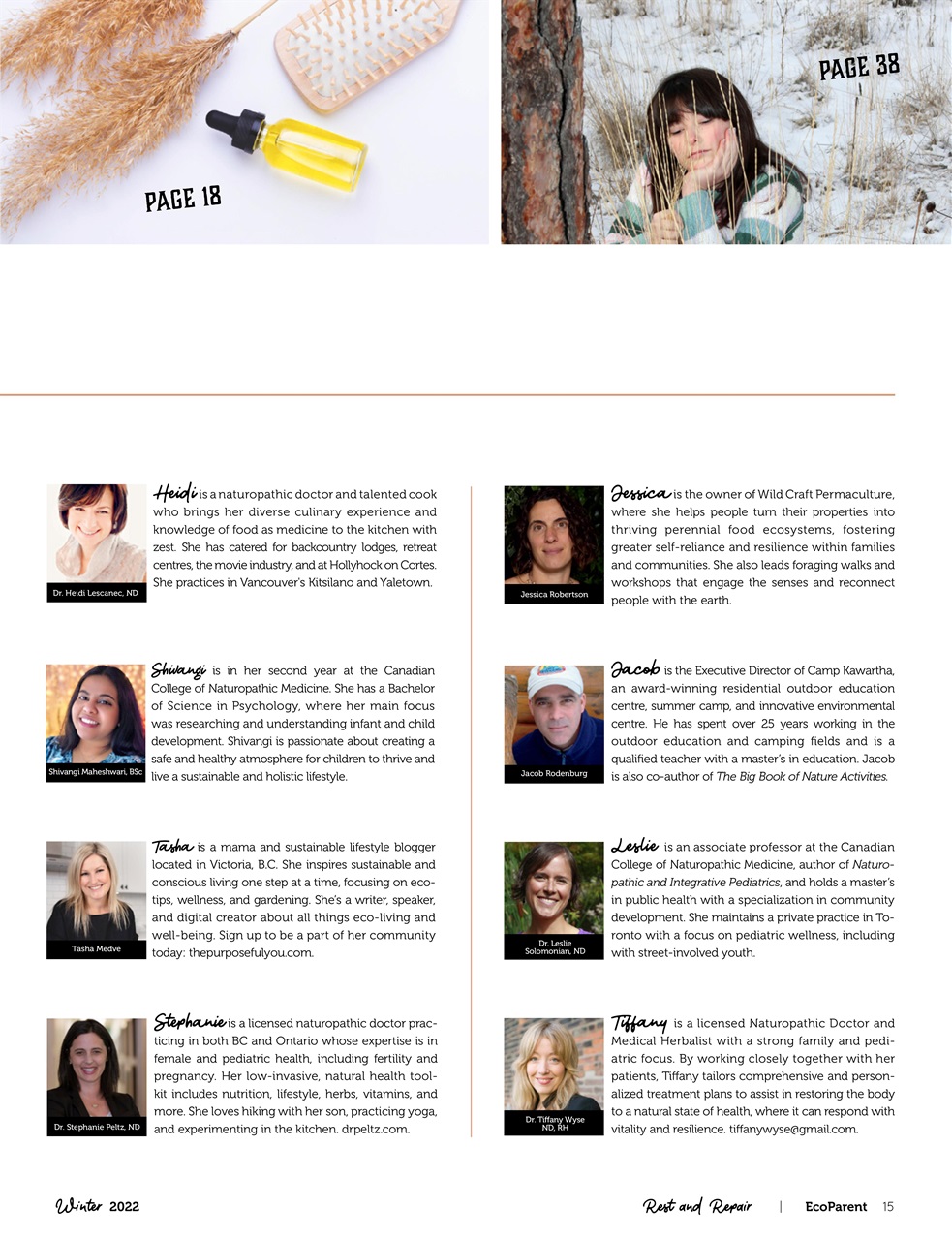 Ecoparent Magazine Preview Pages