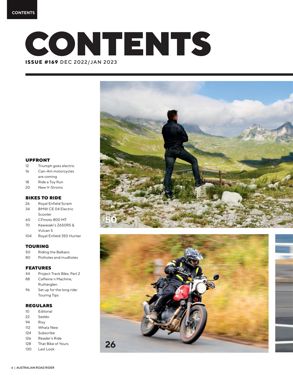 Australian Road Rider Preview Pages