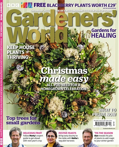 BBC Gardeners’ World Magazine issue December 2022