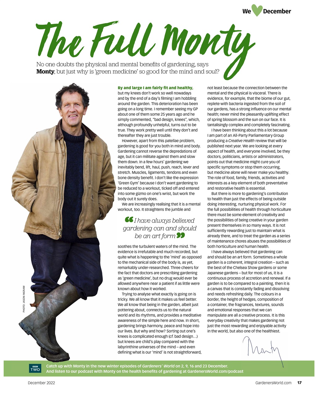 BBC Gardeners’ World Magazine Preview Pages