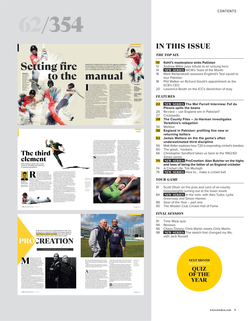 Wisden Cricket Monthly Preview Pages