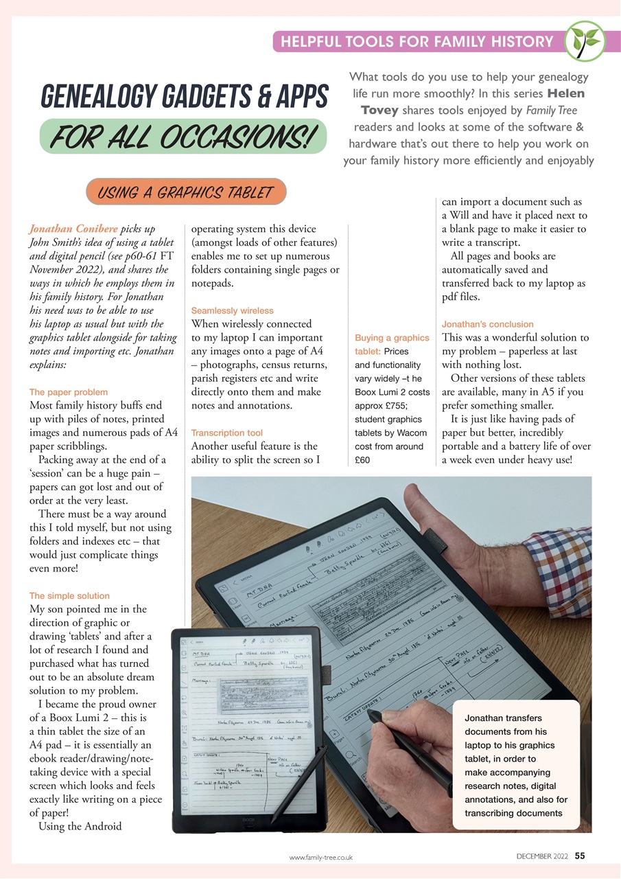 Family Tree Preview Pages