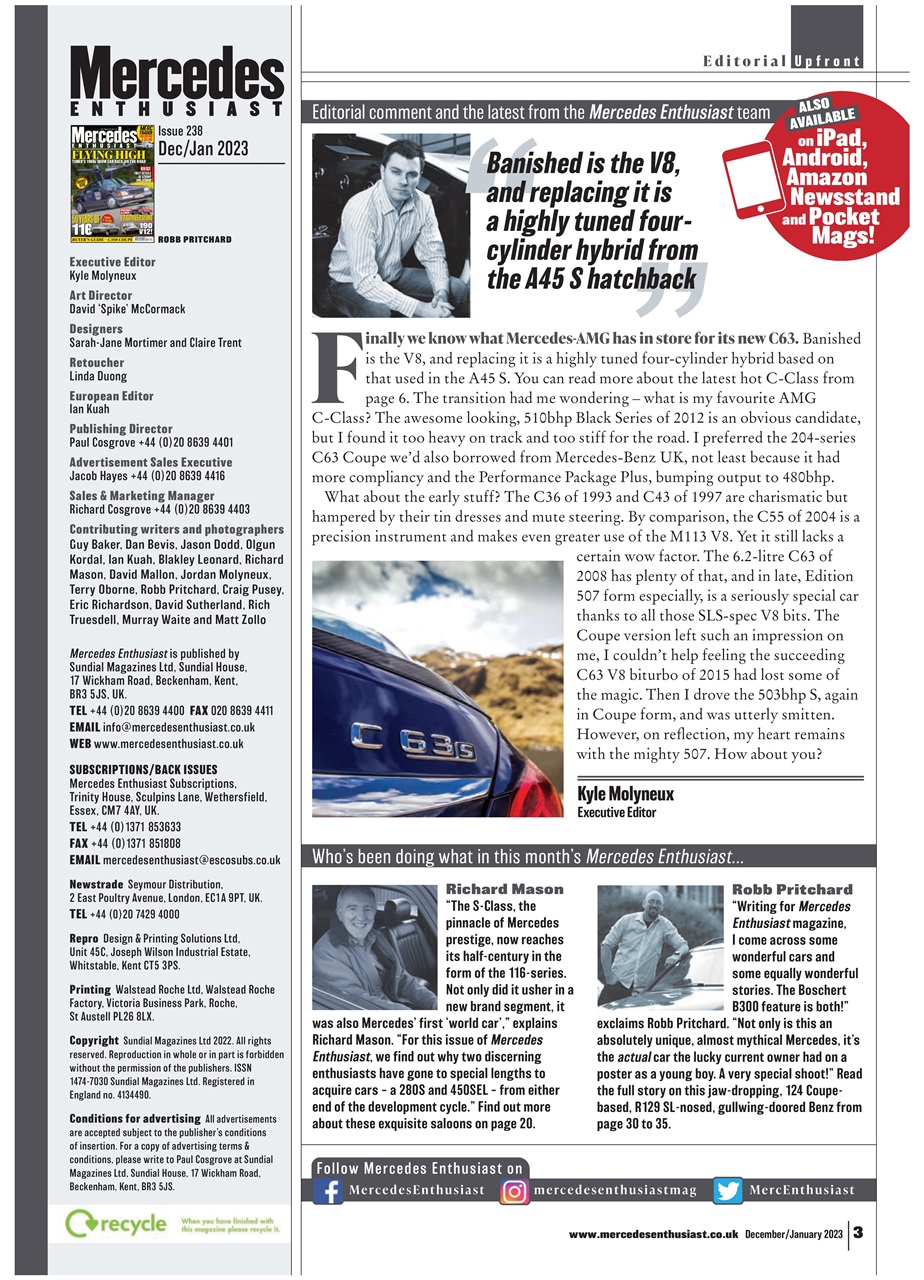 Mercedes Enthusiast Preview Pages