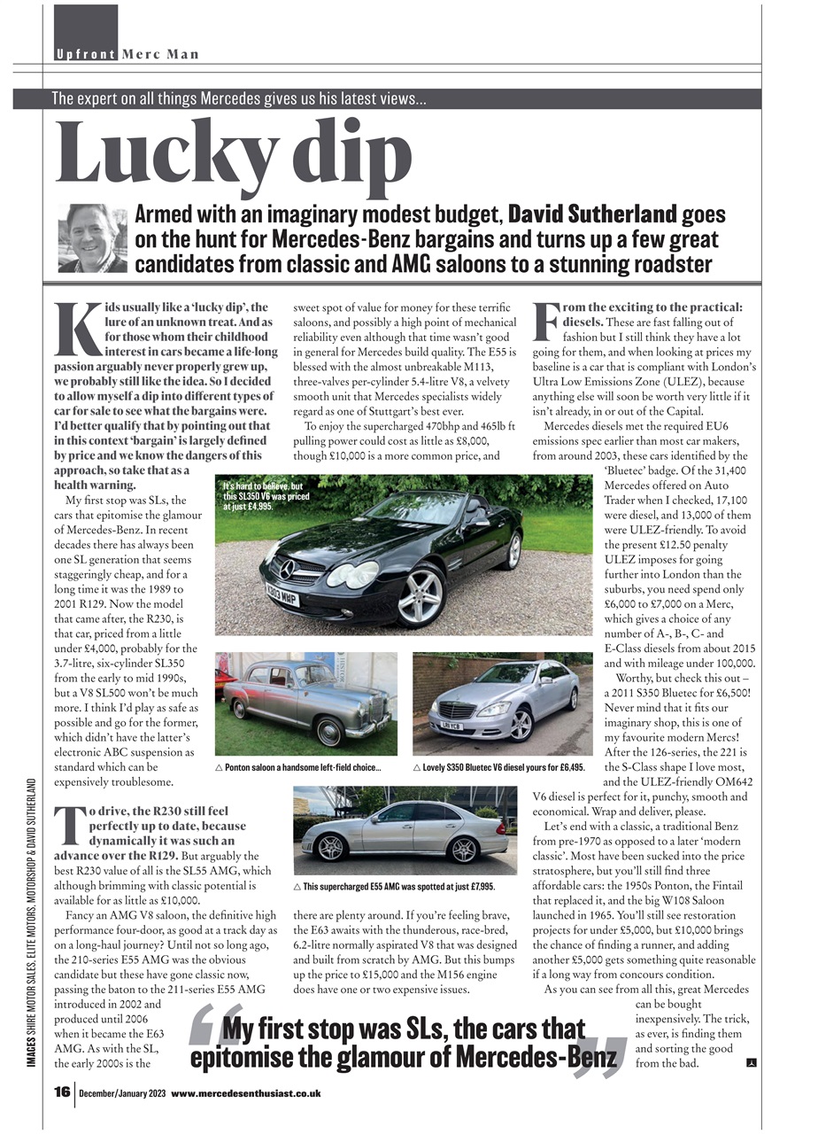 Mercedes Enthusiast Preview Pages