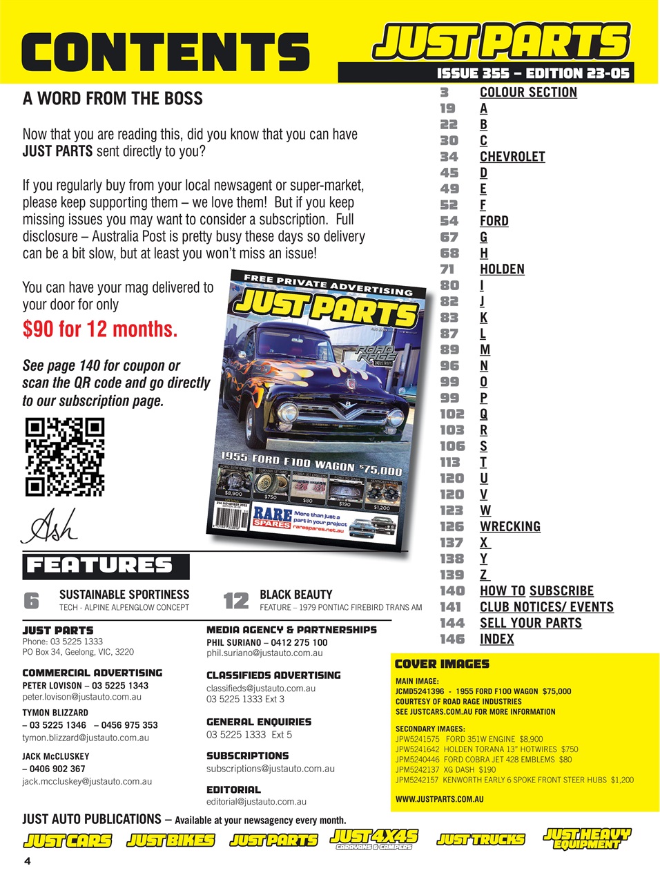 JUST PARTS Preview Pages