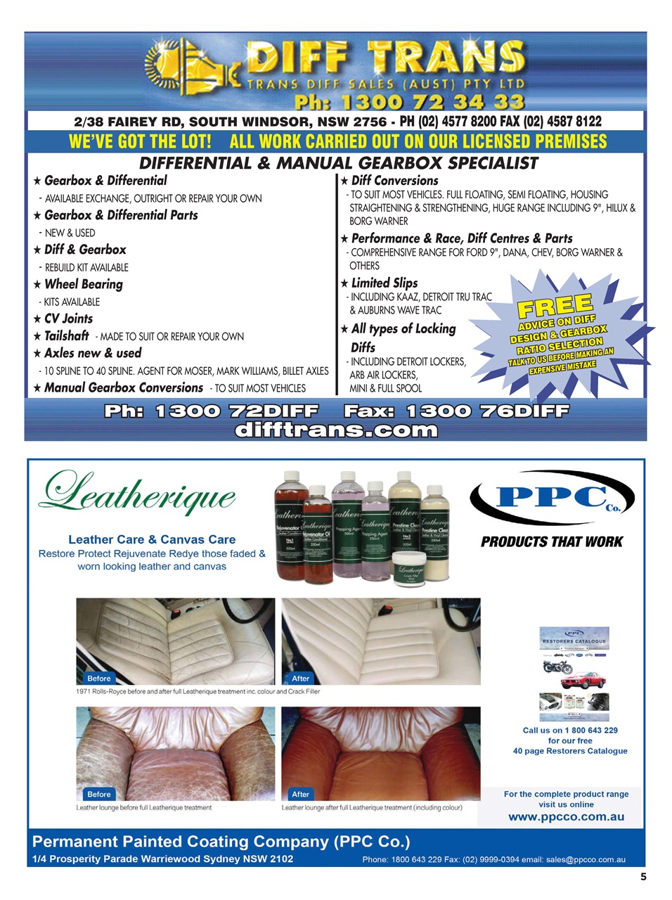 JUST PARTS Preview Pages