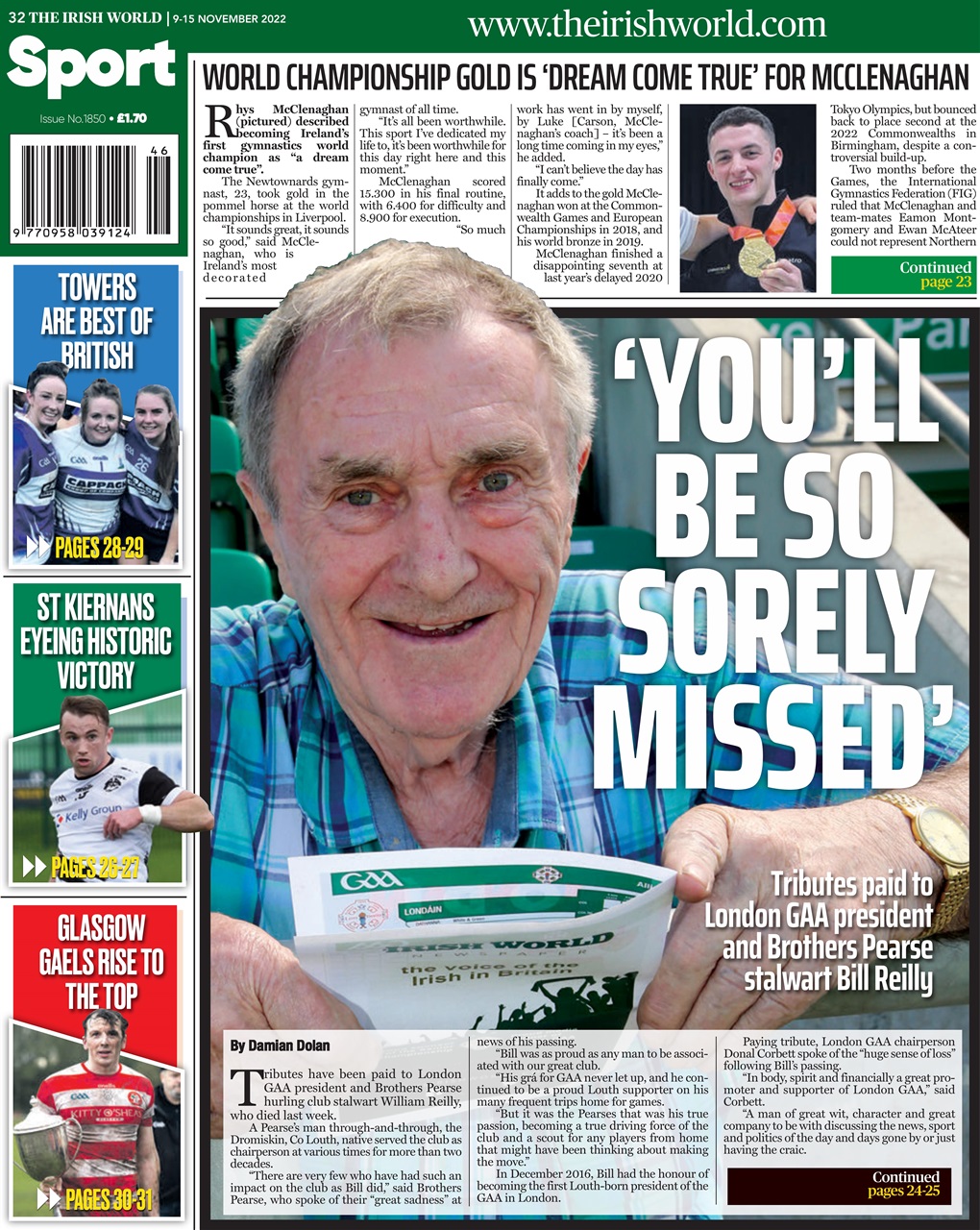 Irish World Preview Pages