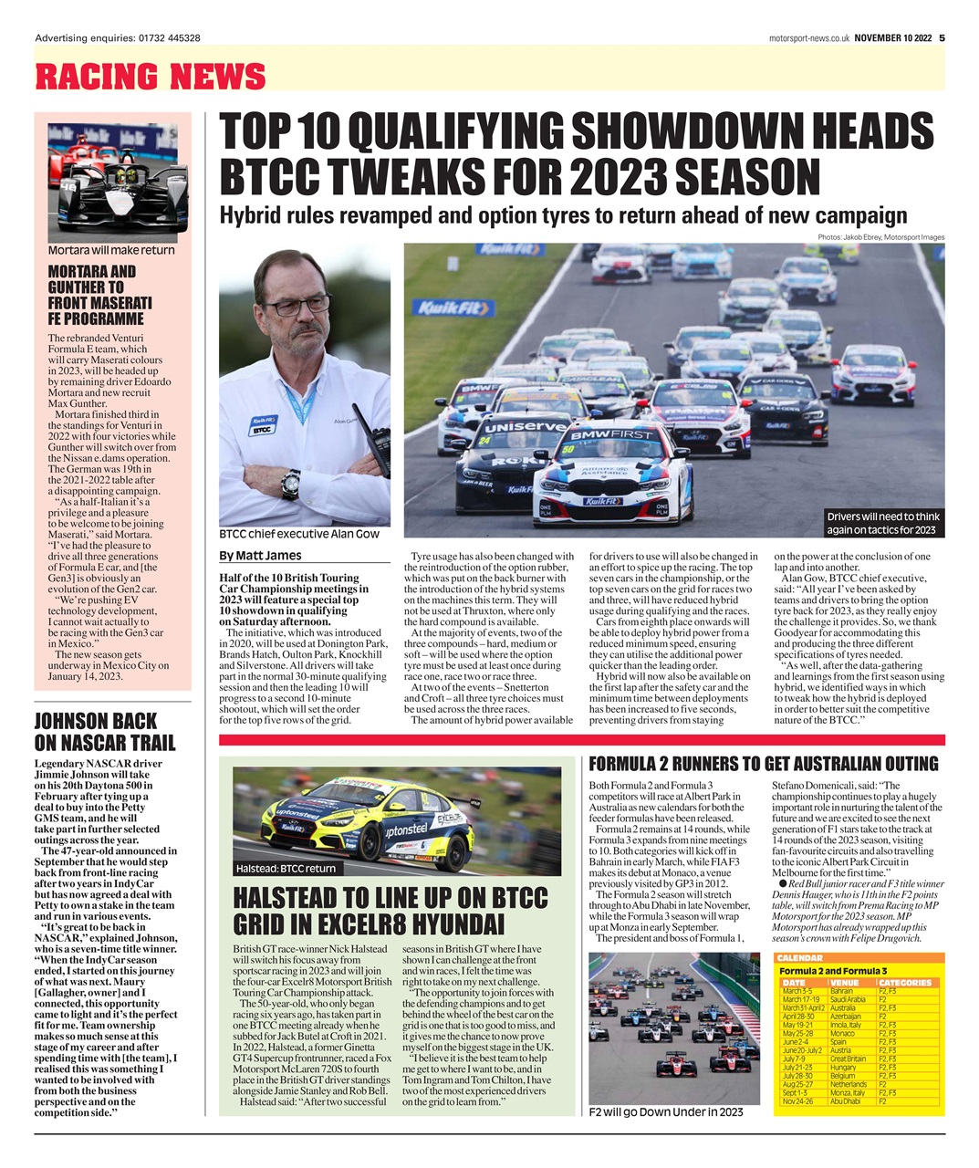 Motorsport News Preview Pages
