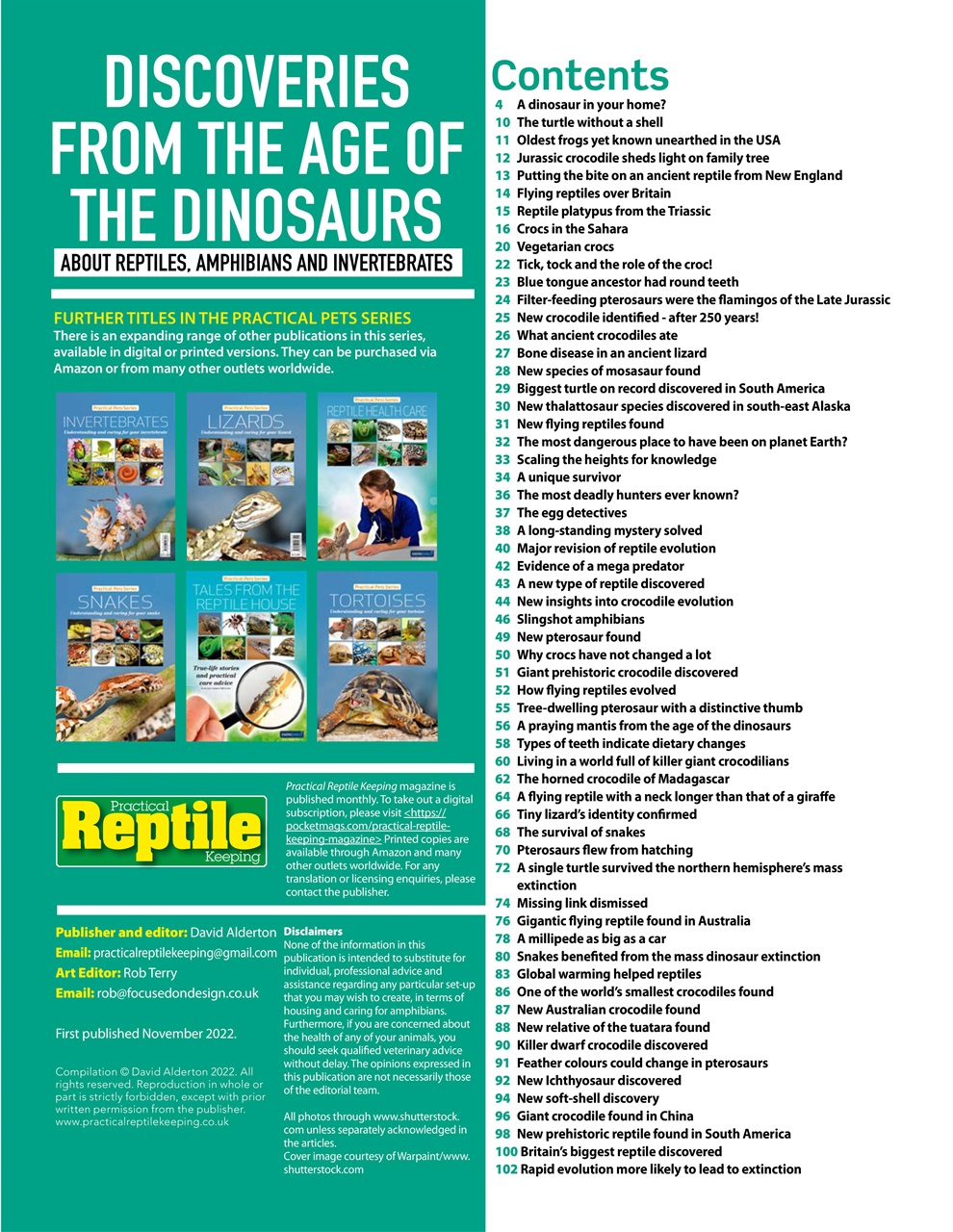 Practical Reptile Keeping Preview Pages