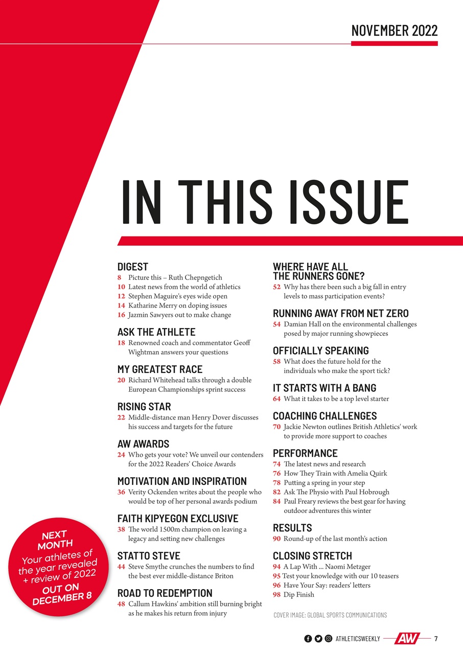 AW – Athletics Weekly Magazine Preview Pages