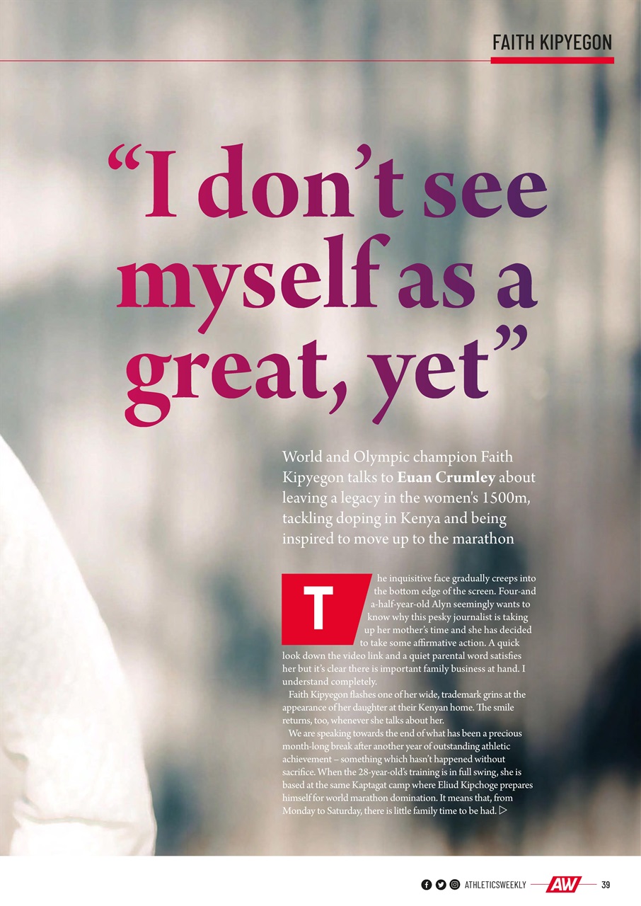 AW – Athletics Weekly Magazine Preview Pages