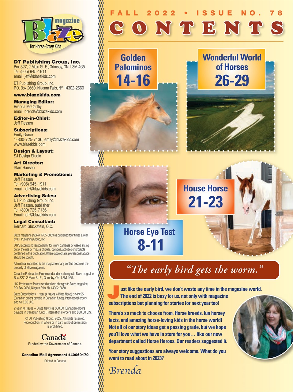 Blaze Magazine For Horse Crazy Kids Preview Pages