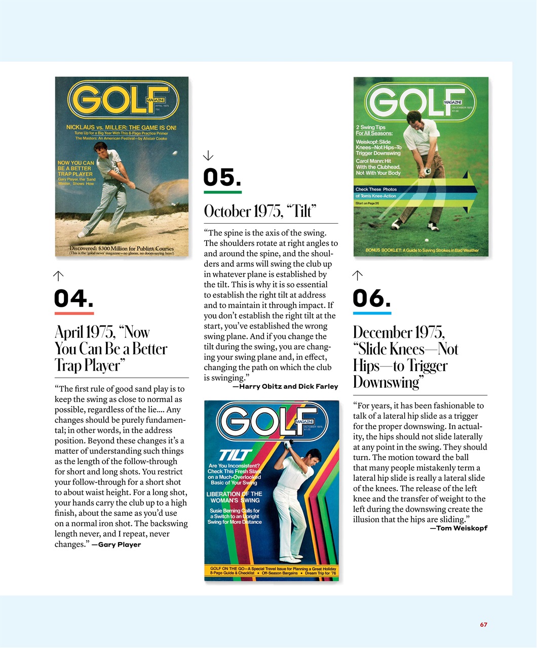 Golf Magazine Preview Pages