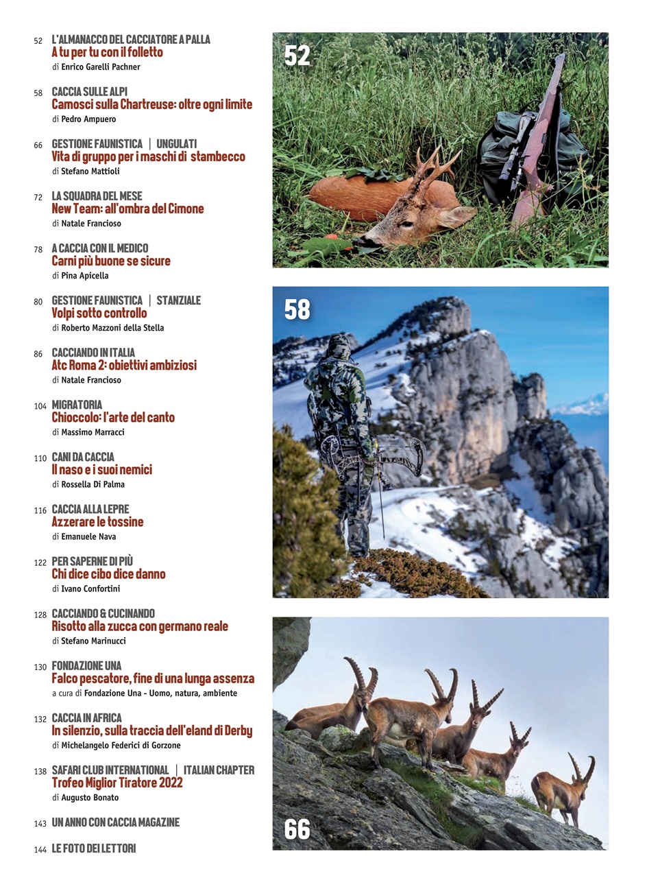 Caccia Magazine Preview Pages