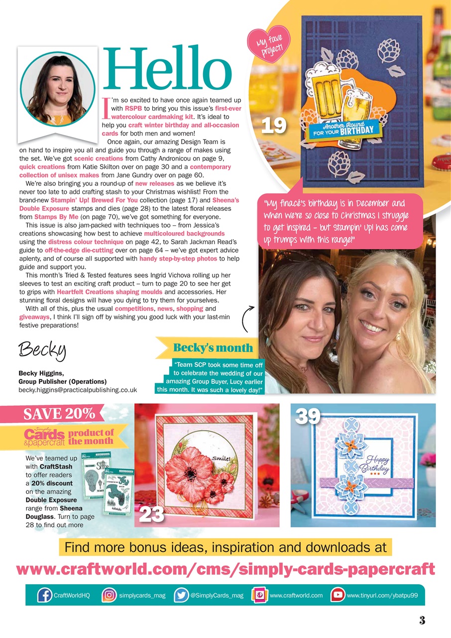 Simply Cards & Papercraft Preview Pages