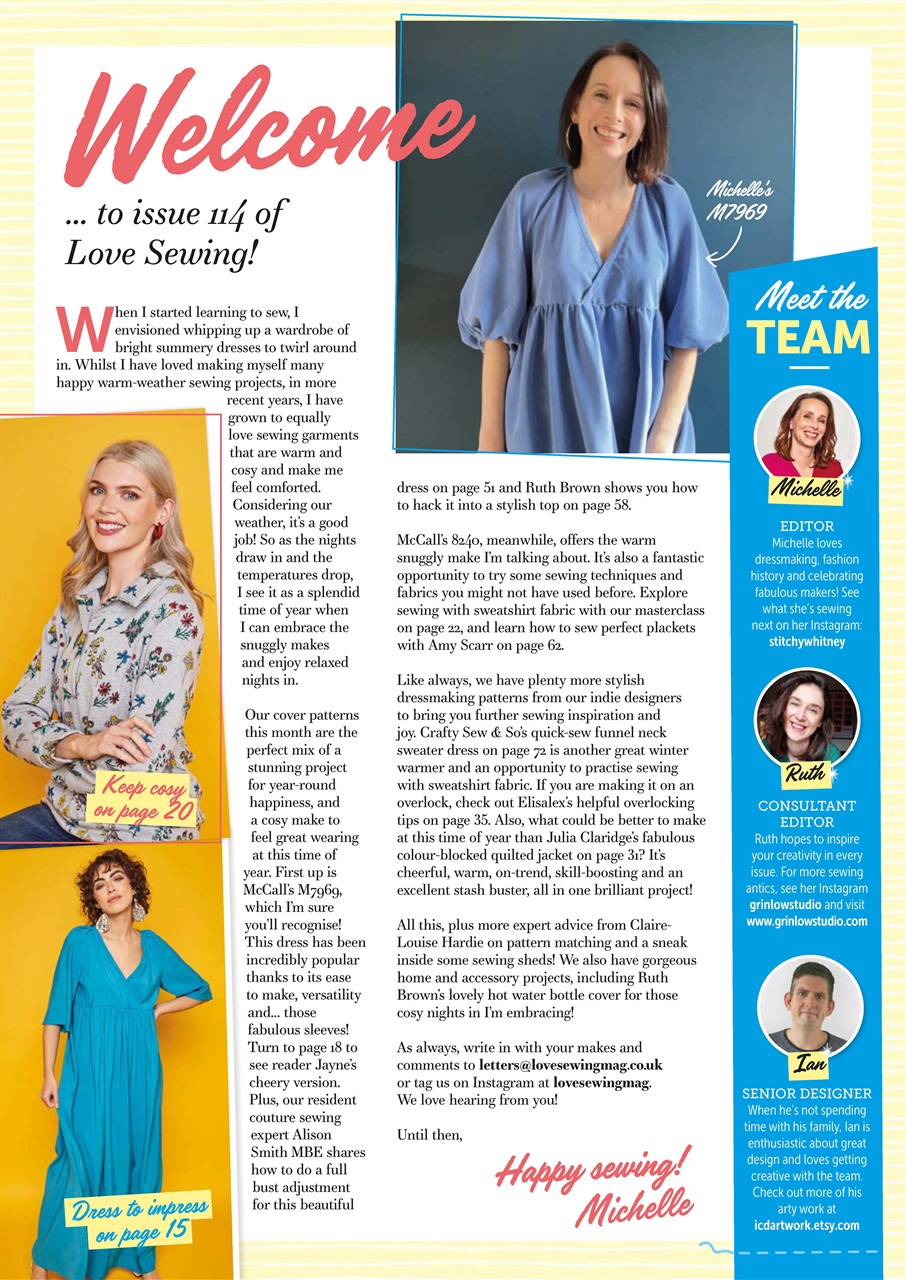 Love Sewing Preview Pages