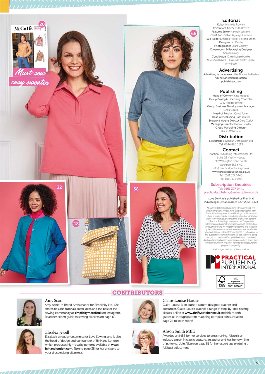 Love Sewing Preview Pages