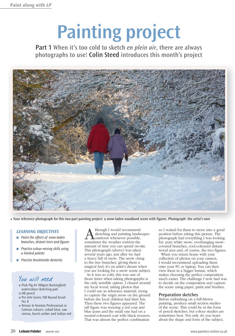 Leisure Painter & The Artist Preview Pages