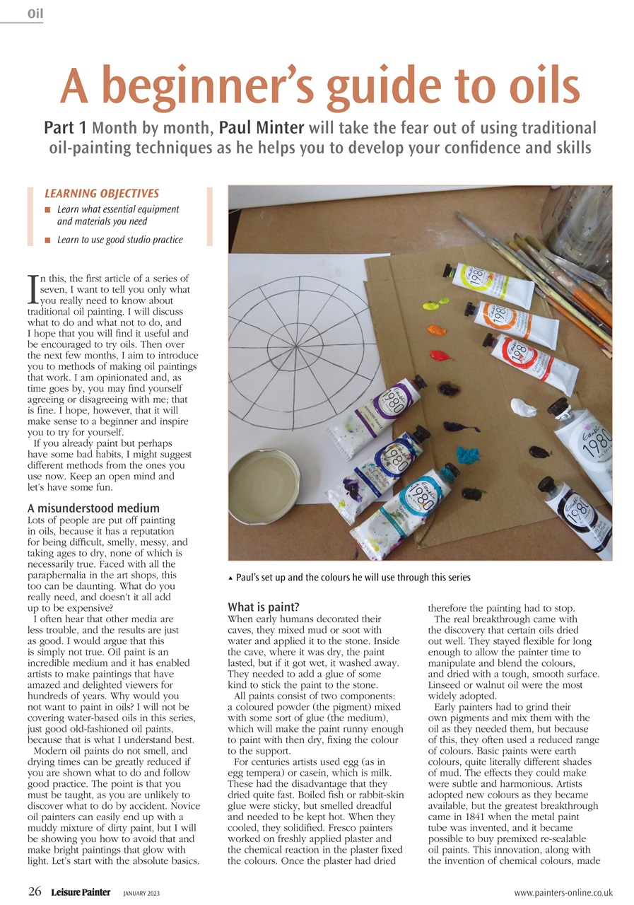 Leisure Painter & The Artist Preview Pages