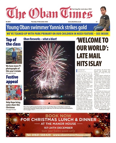 The Oban Times & Lochaber Times issue 10th November, 2022