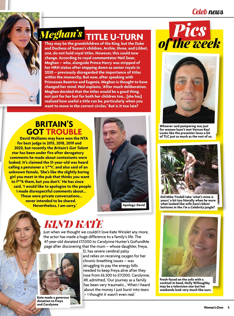 Woman's Own Preview Pages