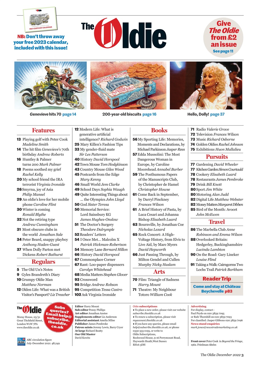 The Oldie Preview Pages