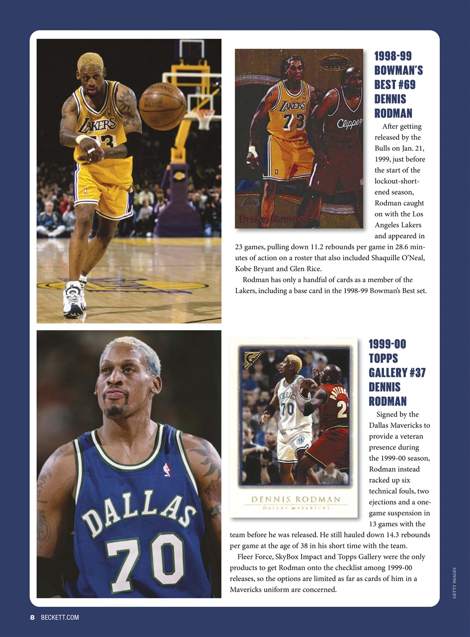 Beckett Basketball Magazine Preview Pages
