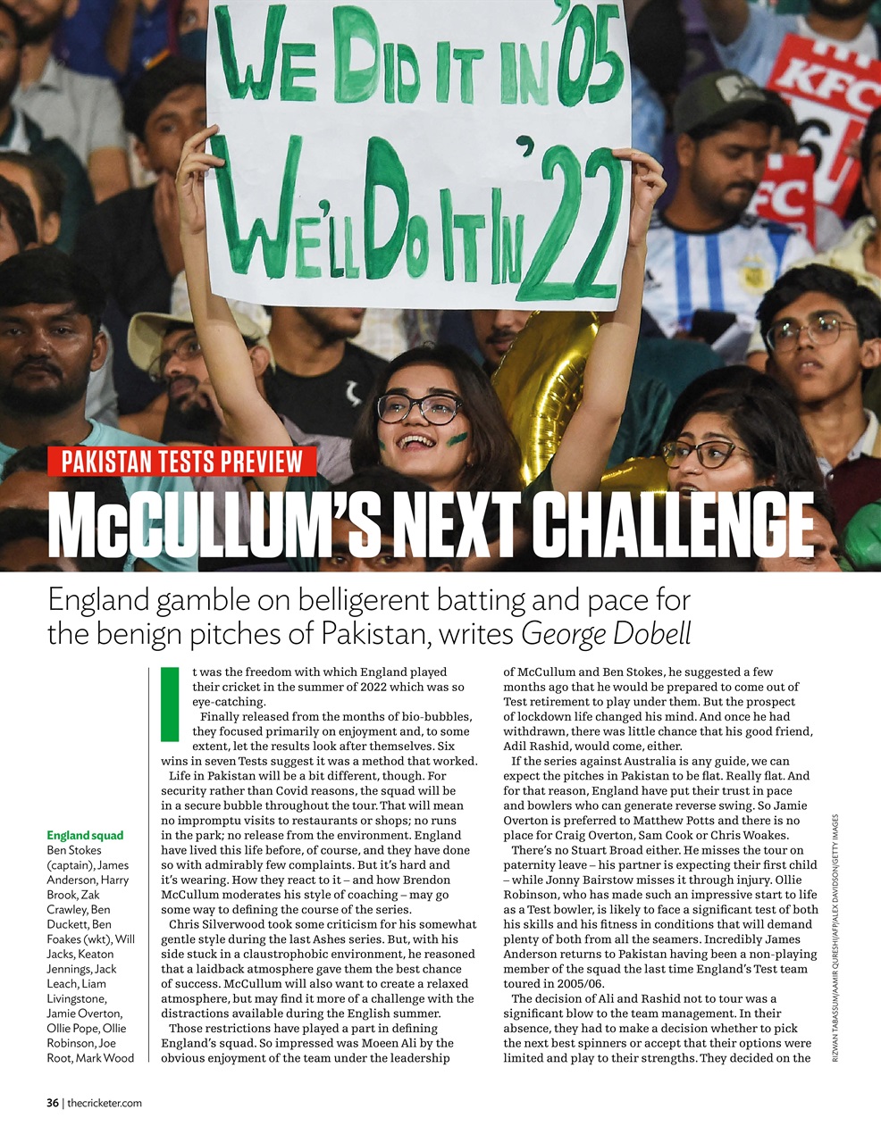 The Cricketer Magazine Preview Pages