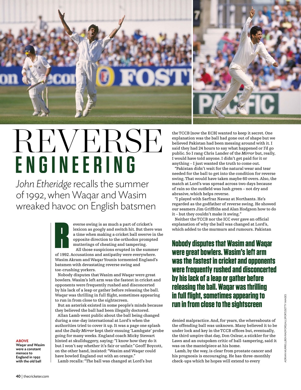 The Cricketer Magazine Preview Pages