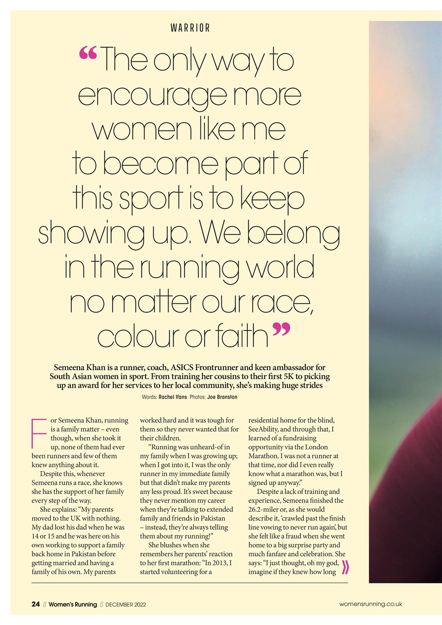 Women’s Running Preview Pages