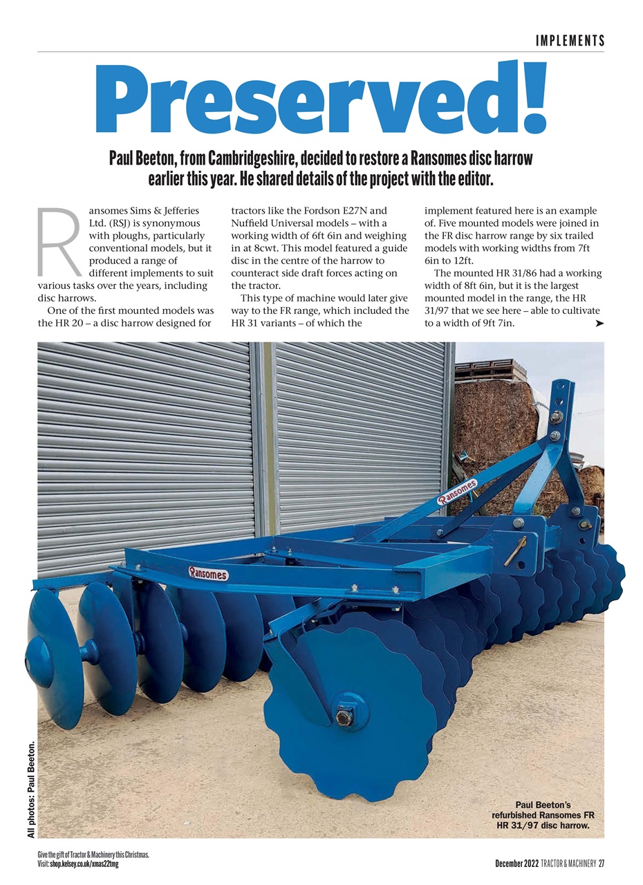 Tractor & Machinery Preview Pages