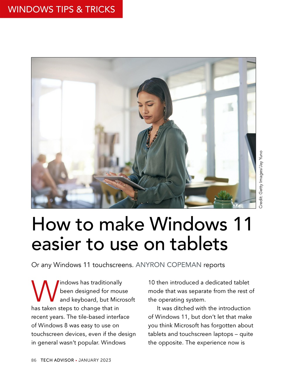 Tech Advisor Preview Pages