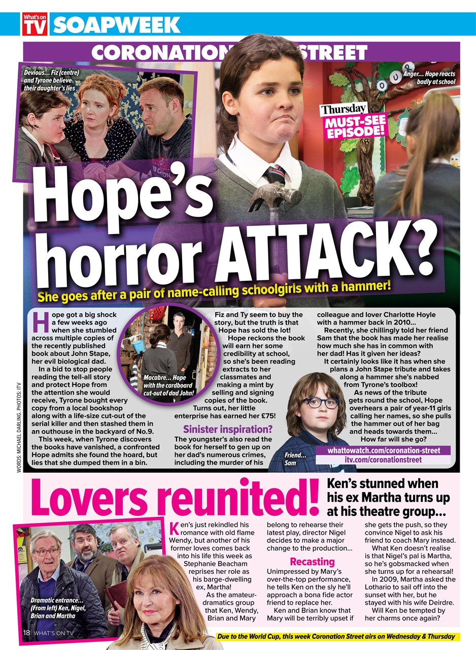 What's on TV Preview Pages